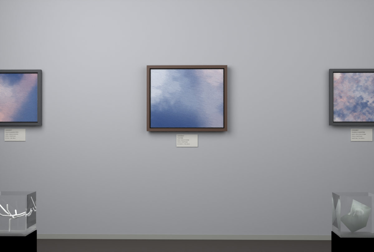Edge-Lit Chamber · gallery context room view