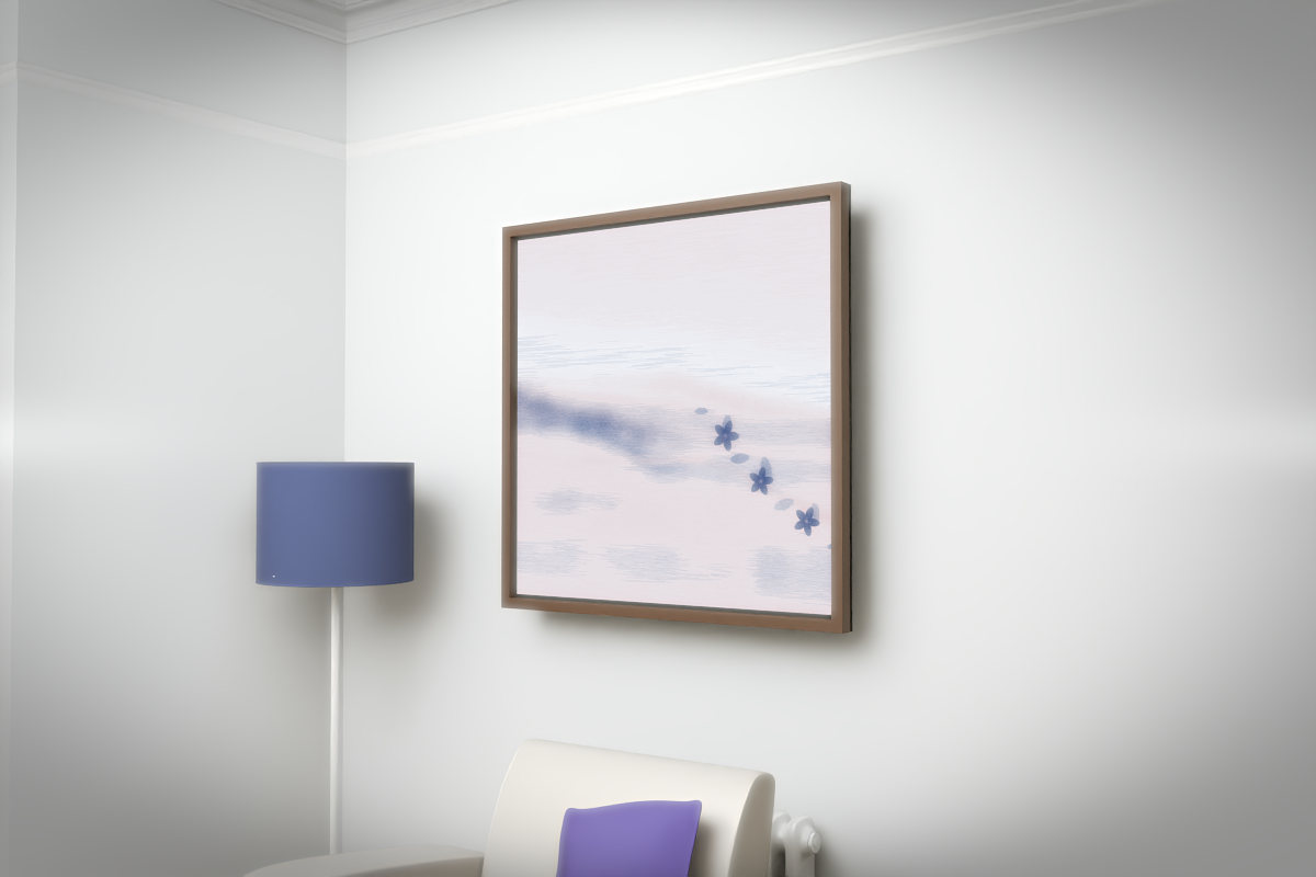 Receding Shore · Blossom Drift · white right context room view