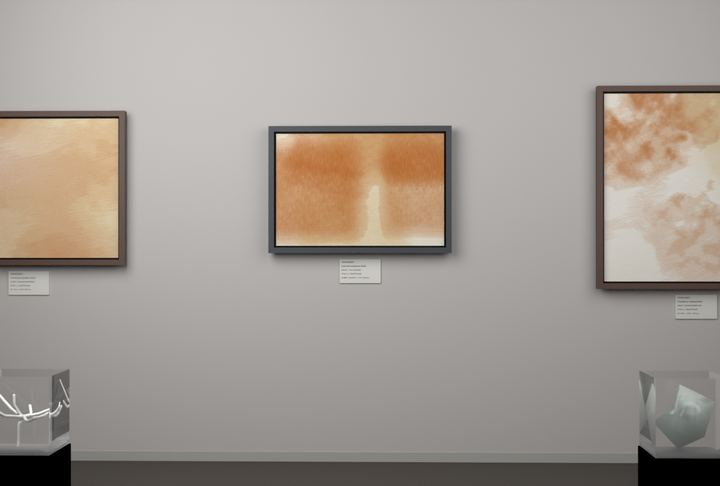 Tall Passages — Layered translucent fields, palette 102