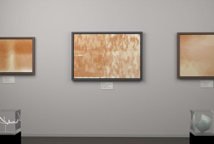 Vertical Scrapes — Scumbled or broken-surface fields, palette 102