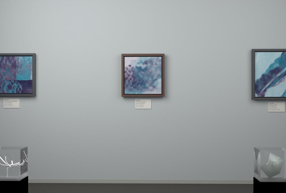 Diagonal Vapour · gallery context room view