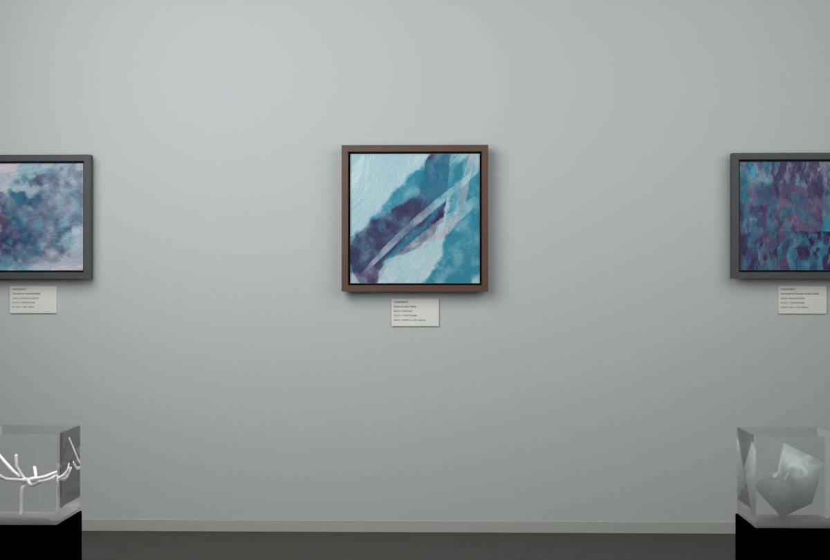 Rising Arc · gallery context room view