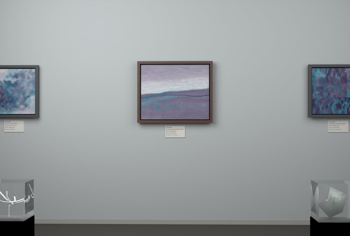 Receding Shore · gallery context room view