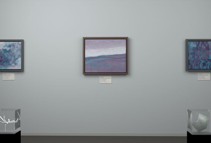 Receding Shore — Landscape-derived atmospheric fields, palette 106