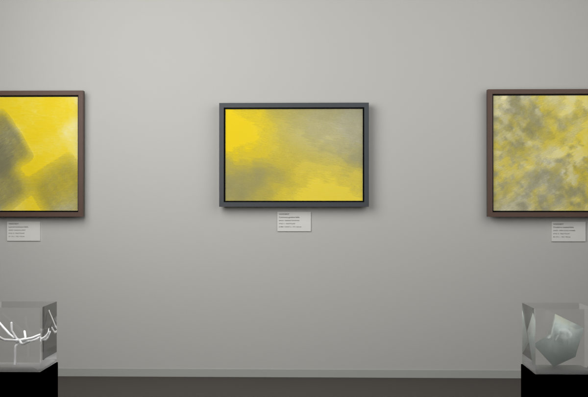 Oblique Transition · gallery context room view