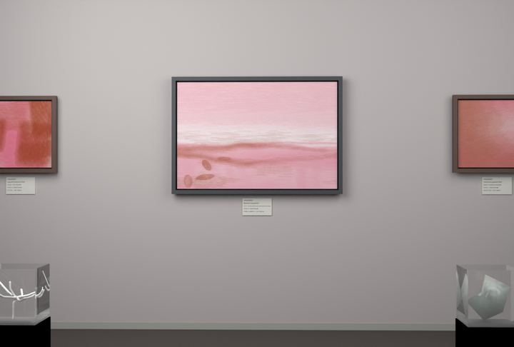 Broken Distant Bank · Broad Leaves By Water — Botanical composition, palette 108