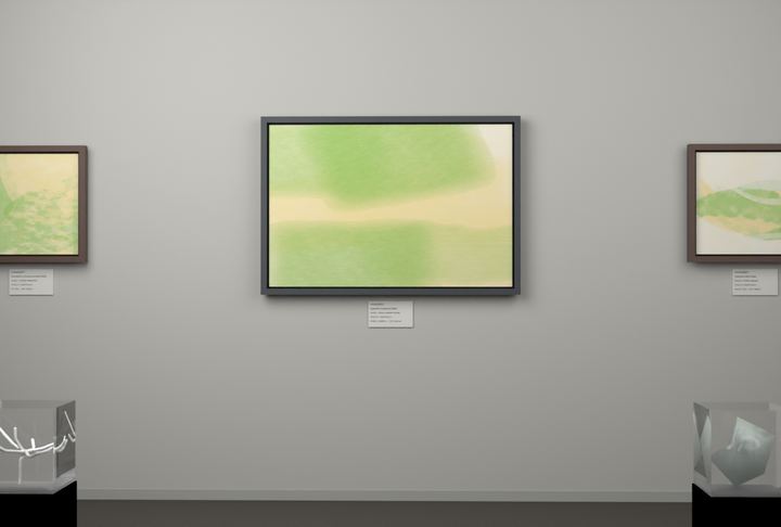 Cross-Current Planes — Layered translucent fields, palette 111