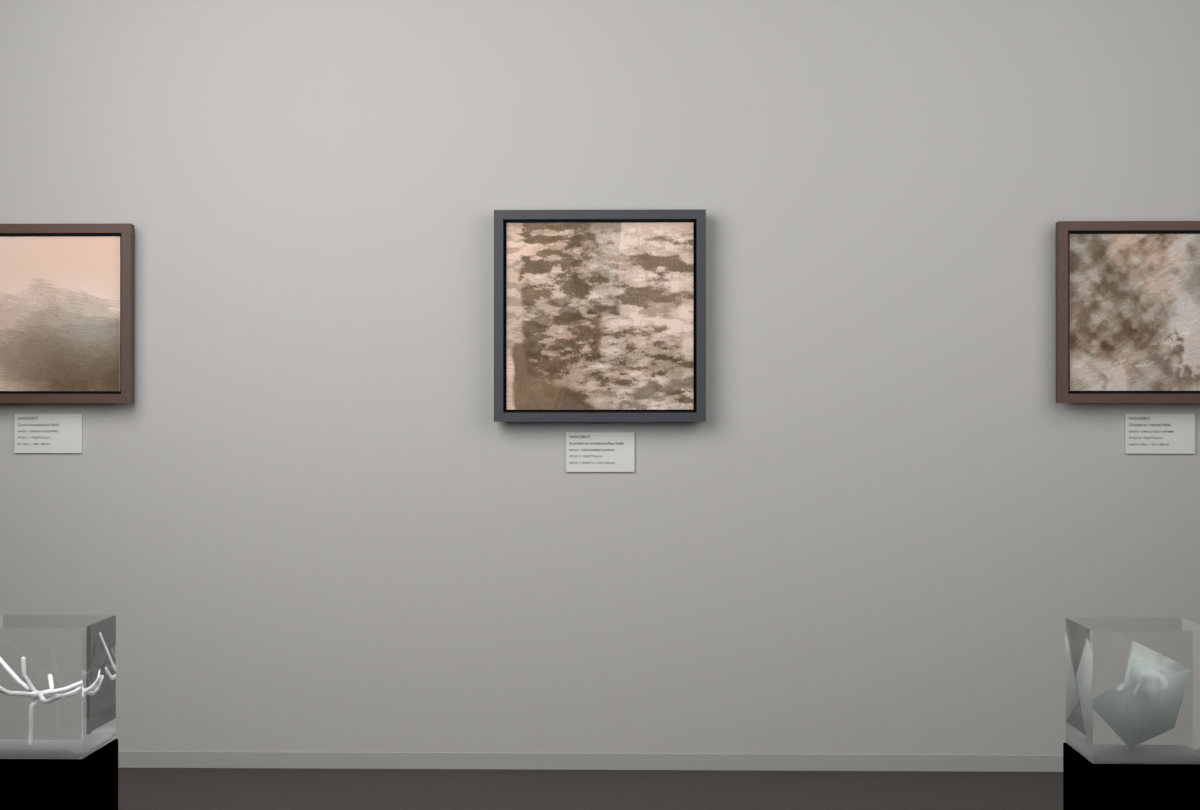 Cross-Rubbed Surface · gallery context room view