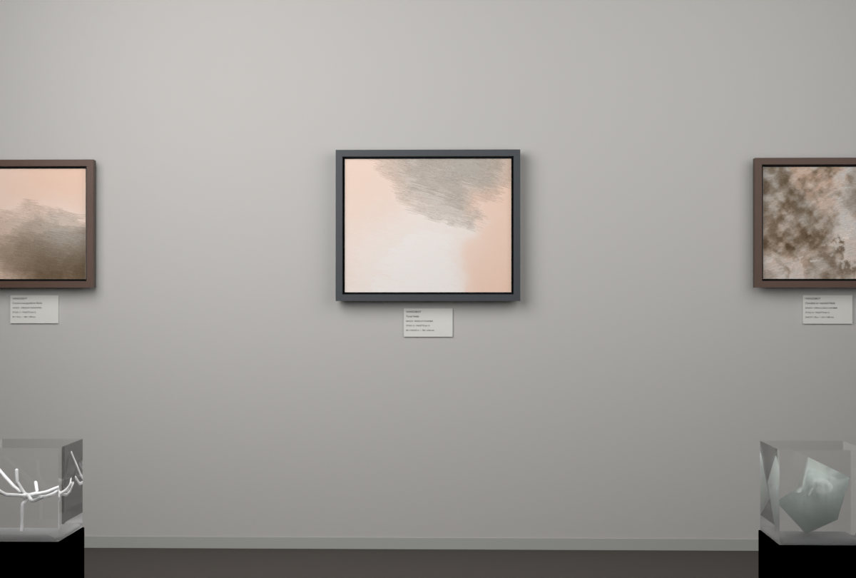 Edge-Lit Chamber · gallery context room view
