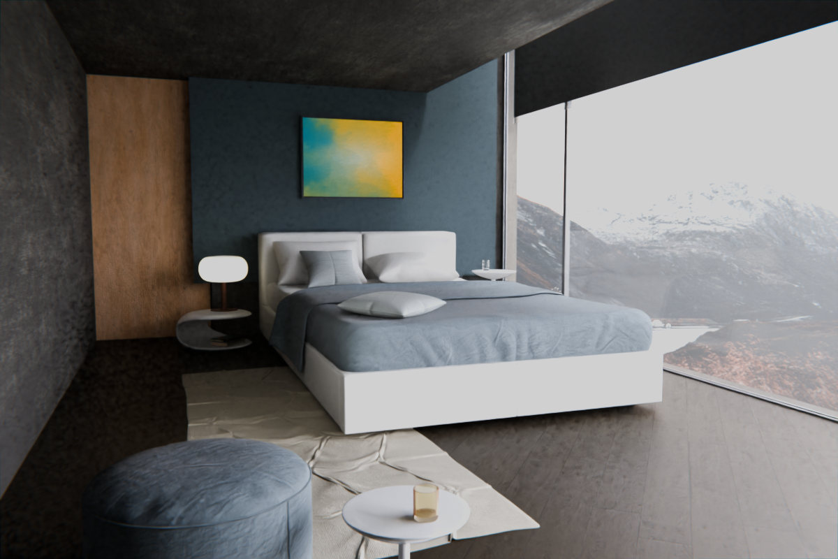 Luminous Crossing · over bed room view