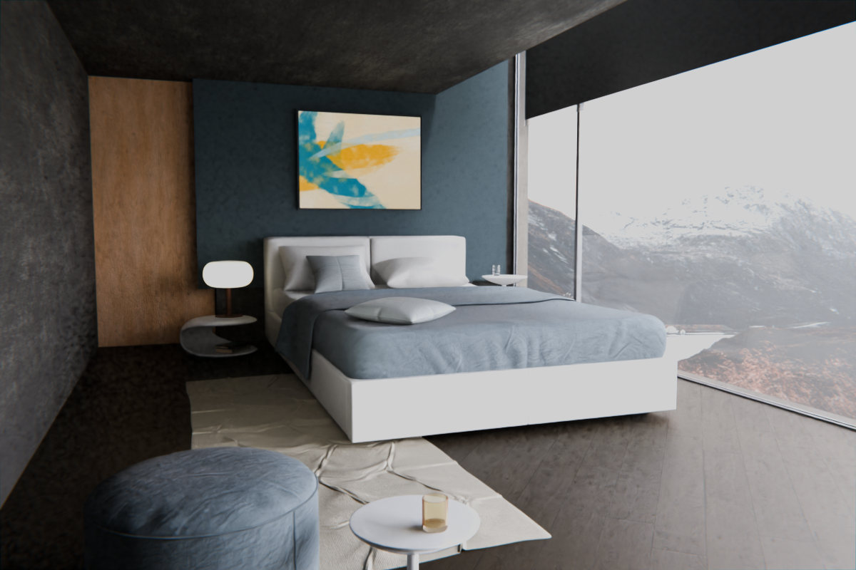 Crossing Gestures · over bed room view