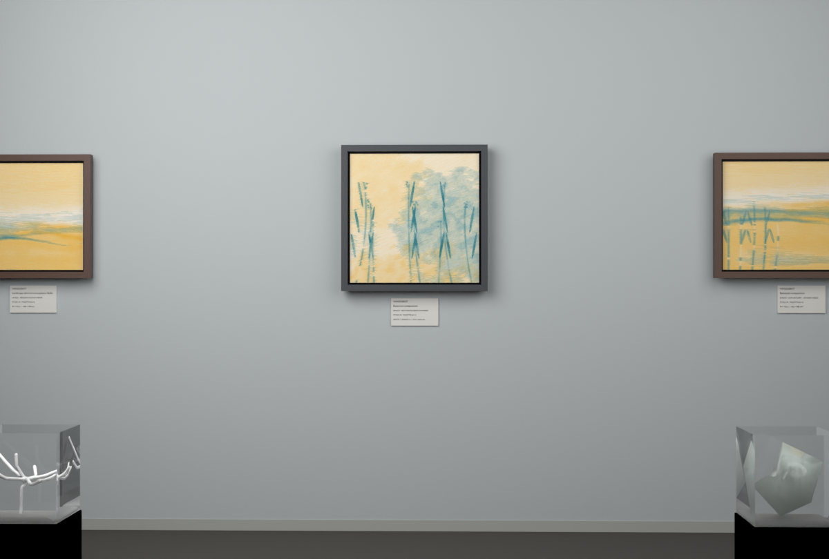 Botanical Reed Crossing · gallery context room view