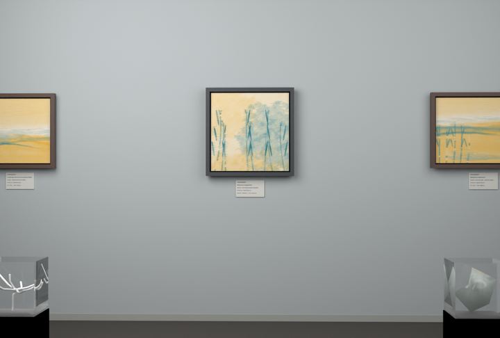 Botanical Reed Crossing — Botanical composition, palette 114