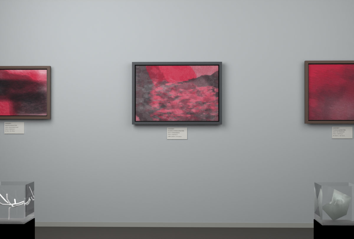 Layered Abrasions · gallery context room view