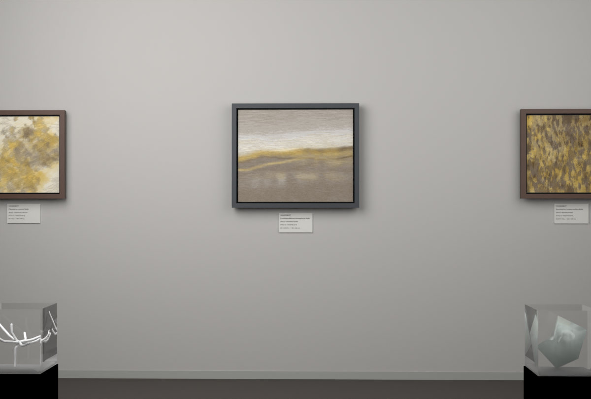 Receding Shore · gallery context room view