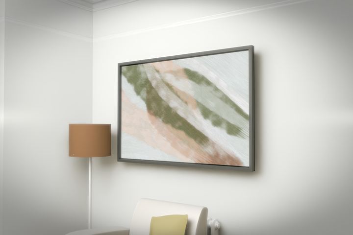 Descending Sweep — Gestural color fields, palette 121