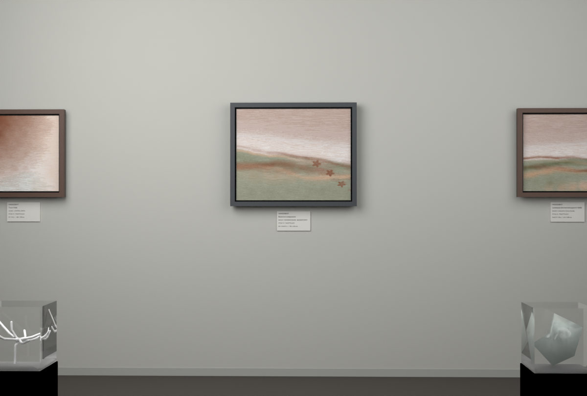 Receding Shore · Blossom Drift · gallery context room view