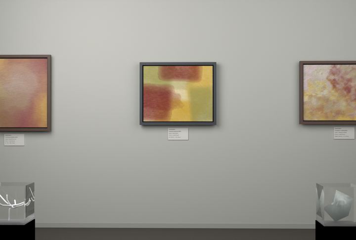 Open Centre — Layered translucent fields, palette 124