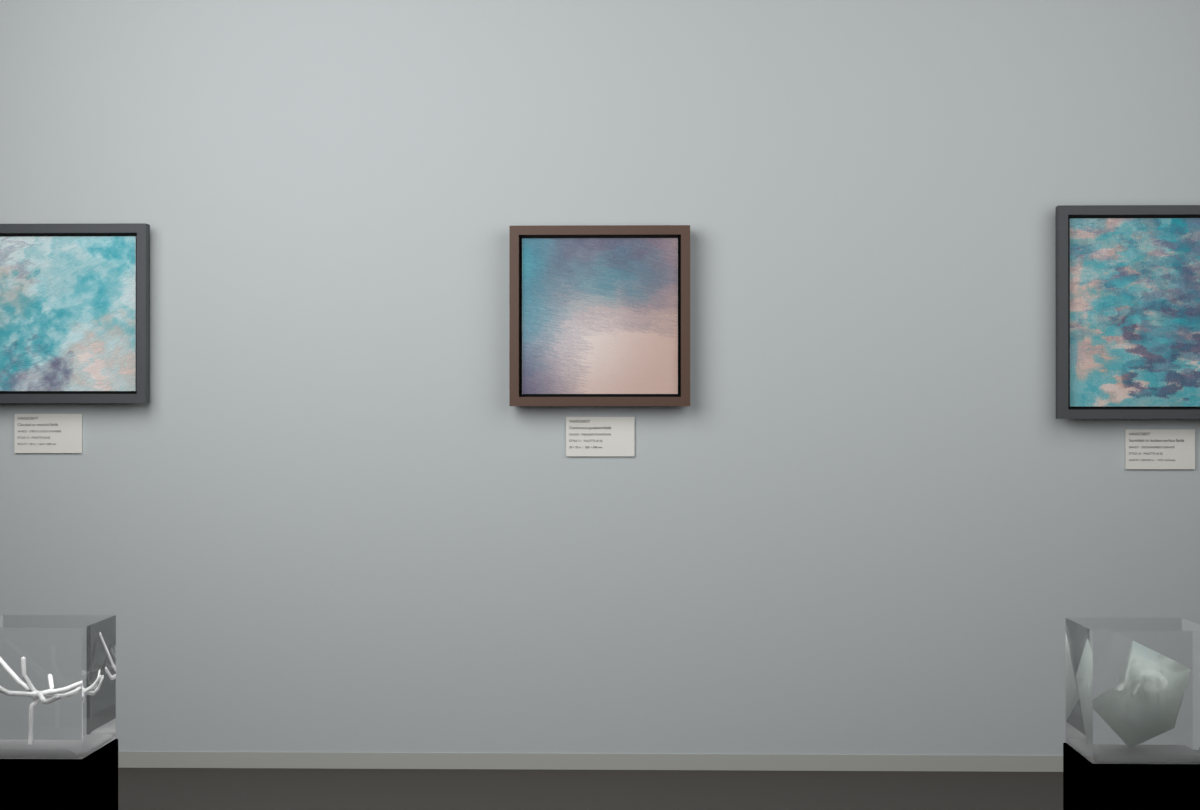 Oblique Transition · gallery context room view