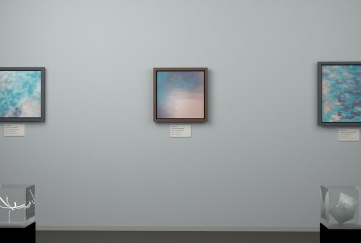 Oblique Transition — Continuous-gradient fields, palette 125