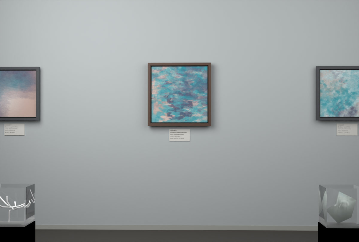 Cross-Rubbed Surface · gallery context room view