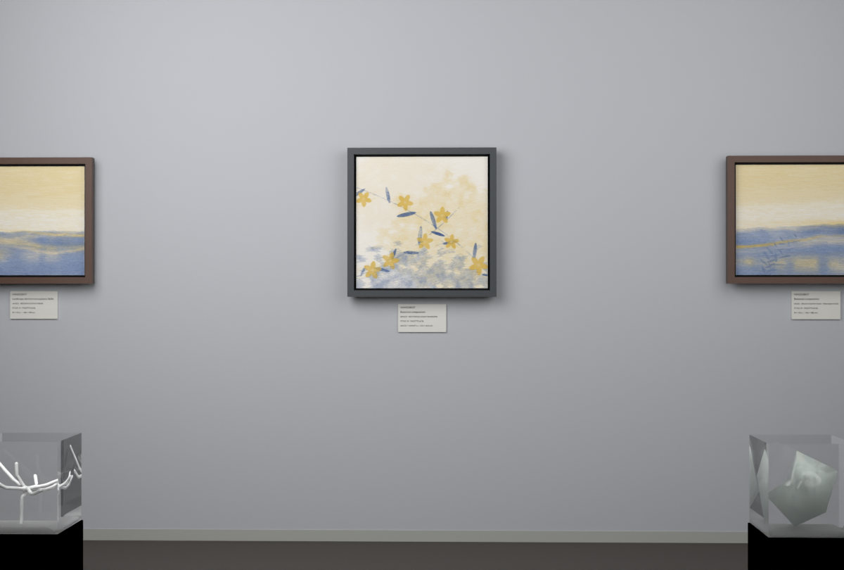 Botanical Night Blossoms · gallery context room view