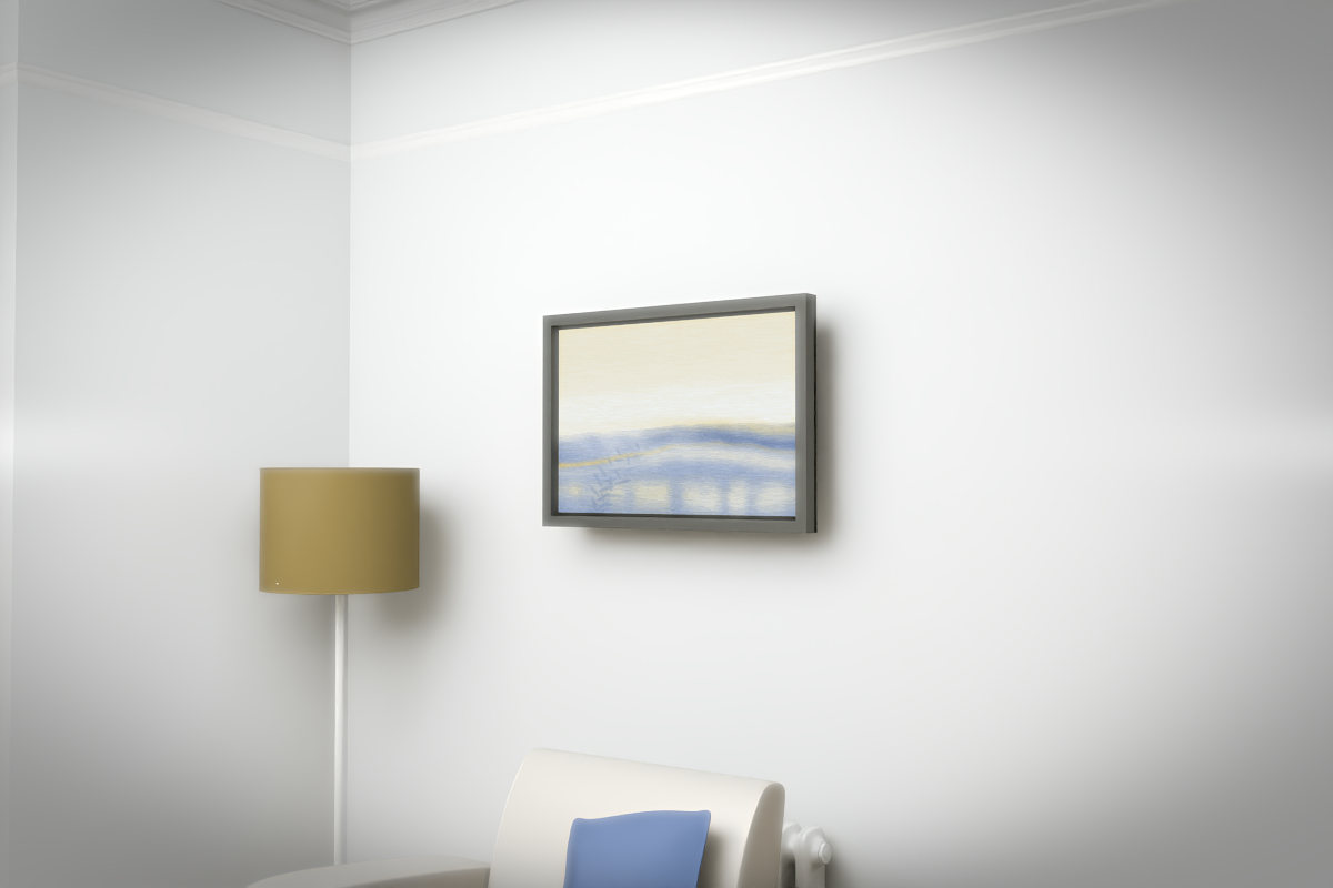 Broken Distant Bank · Fern Near Shore · white right context room view