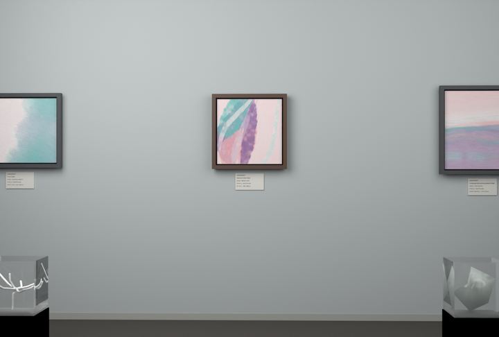 Broad Turn — Gestural color fields, palette 128