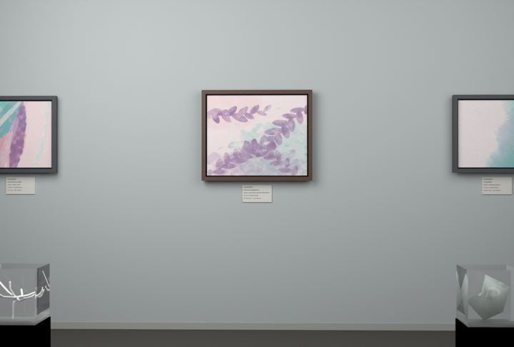 Botanical Canopy From Below — Botanical composition, palette 128