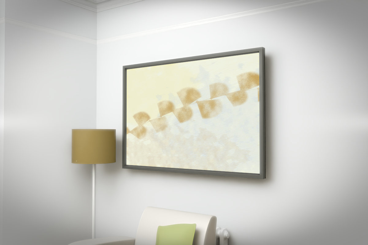 Botanical Ginkgo Drift · white right context room view