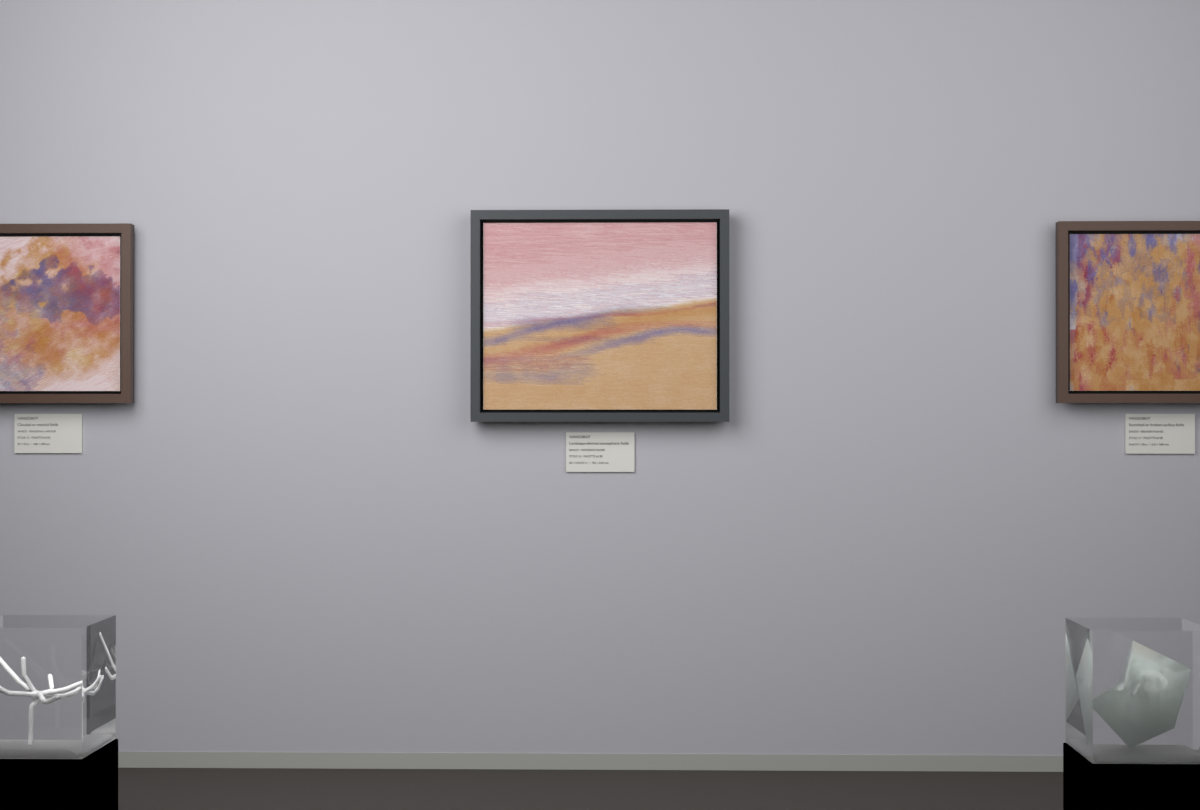 Receding Shore · gallery context room view