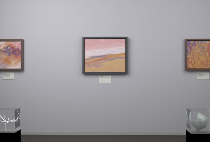 Receding Shore — Landscape-derived atmospheric fields, palette 130