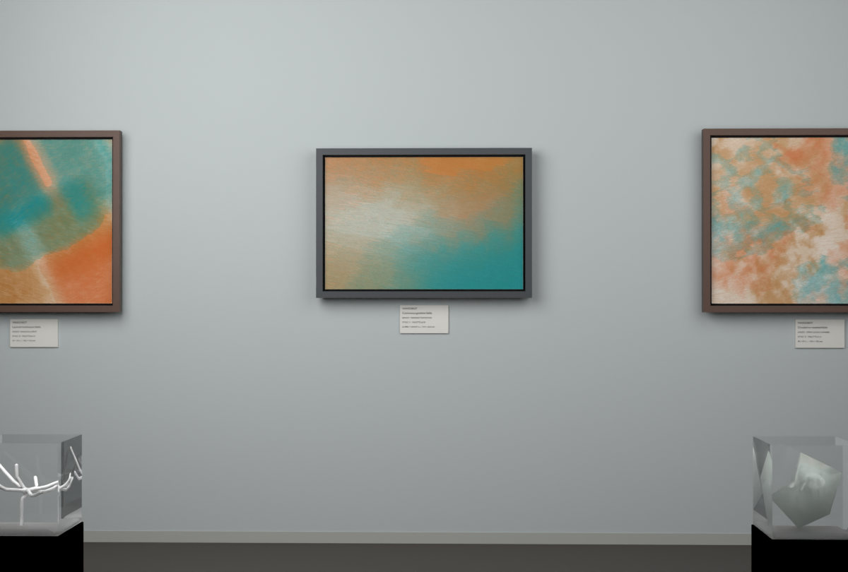 Oblique Transition · gallery context room view