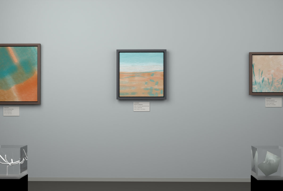 Low Estuary · Broad Leaves At Dusk · gallery context room view