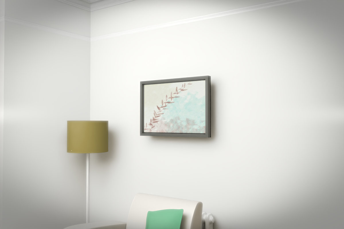 Botanical Arc Of Fern · white right context room view
