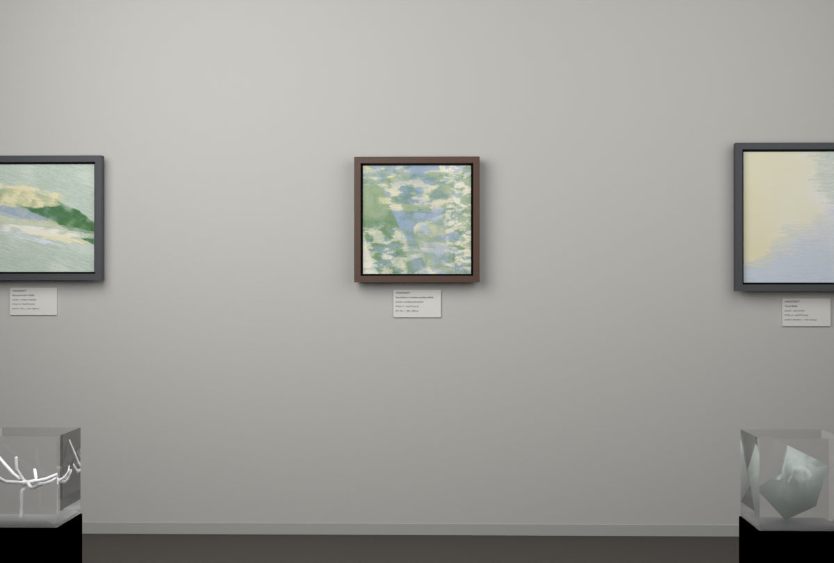 Layered Abrasions · gallery context room view