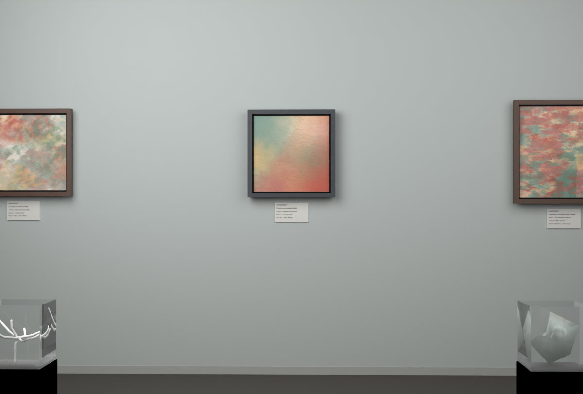 Oblique Transition · gallery context room view