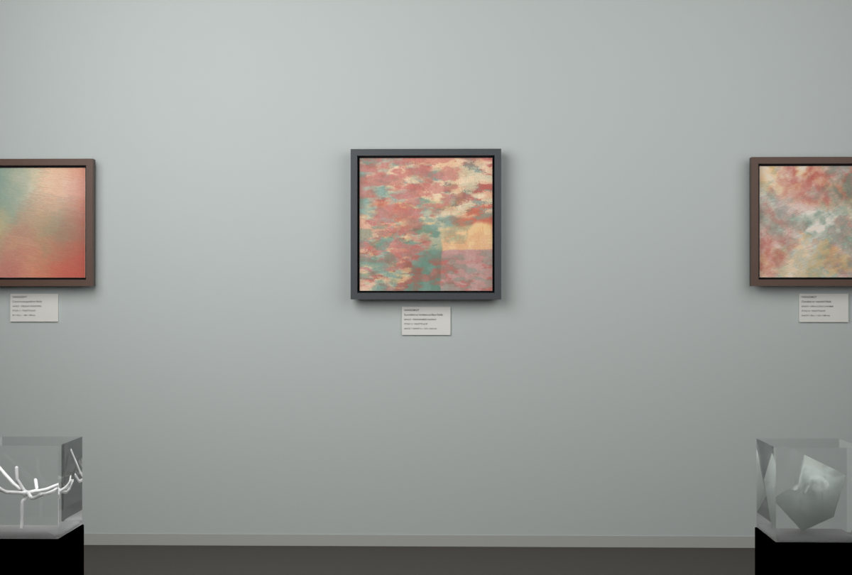 Cross-Rubbed Surface · gallery context room view