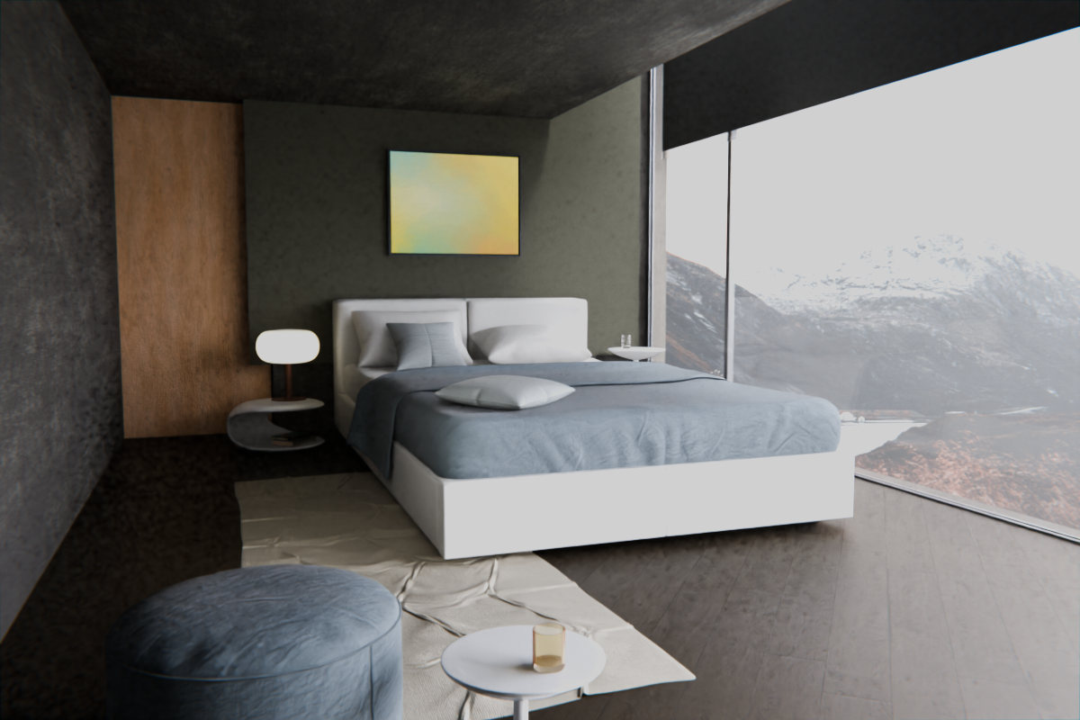 Luminous Crossing · over bed room view
