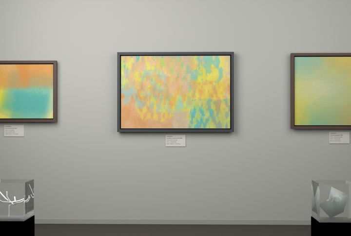 Vertical Scrapes — Scumbled or broken-surface fields, palette 138