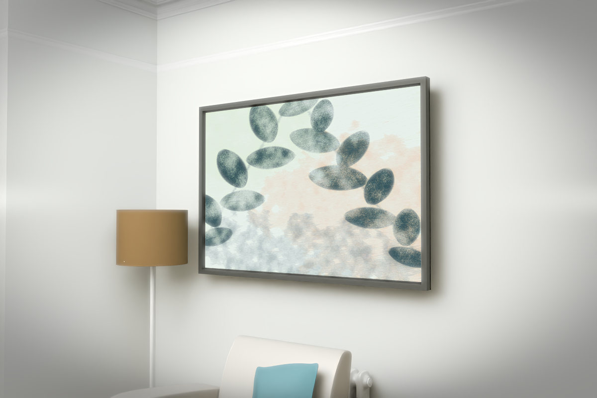 Botanical Tropical Leaves · white right context room view