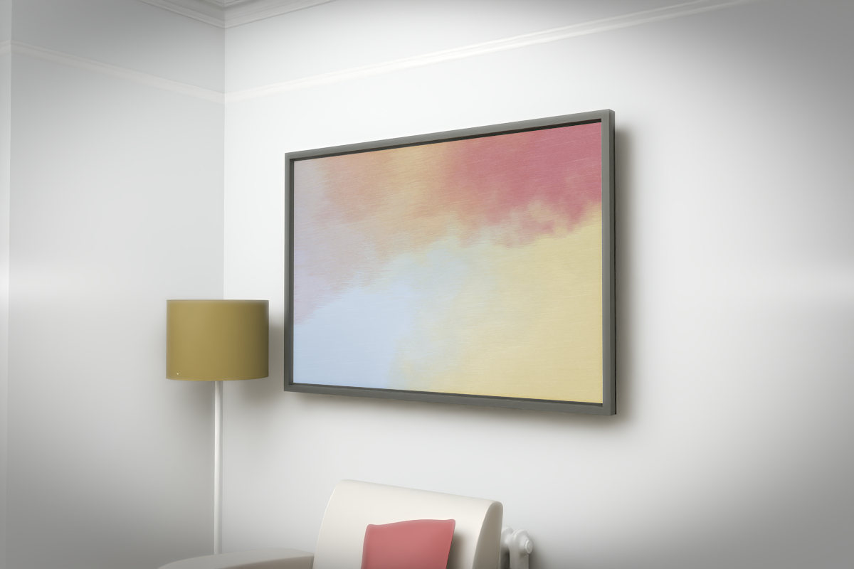 Enveloping Haze · white right context room view