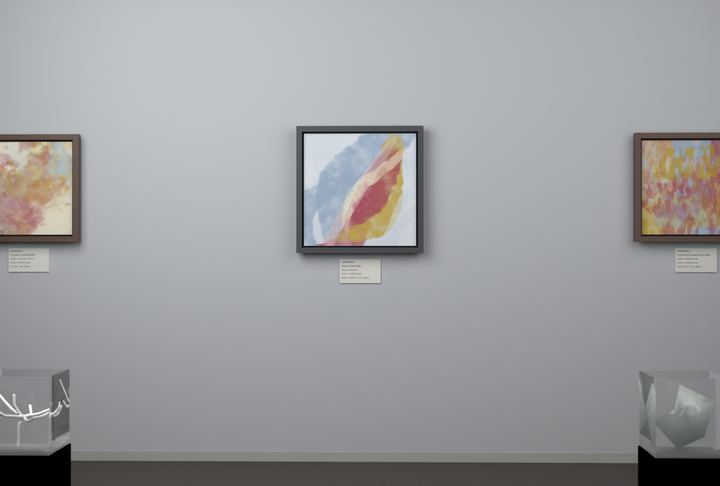 Rising Arc — Gestural color fields, palette 142