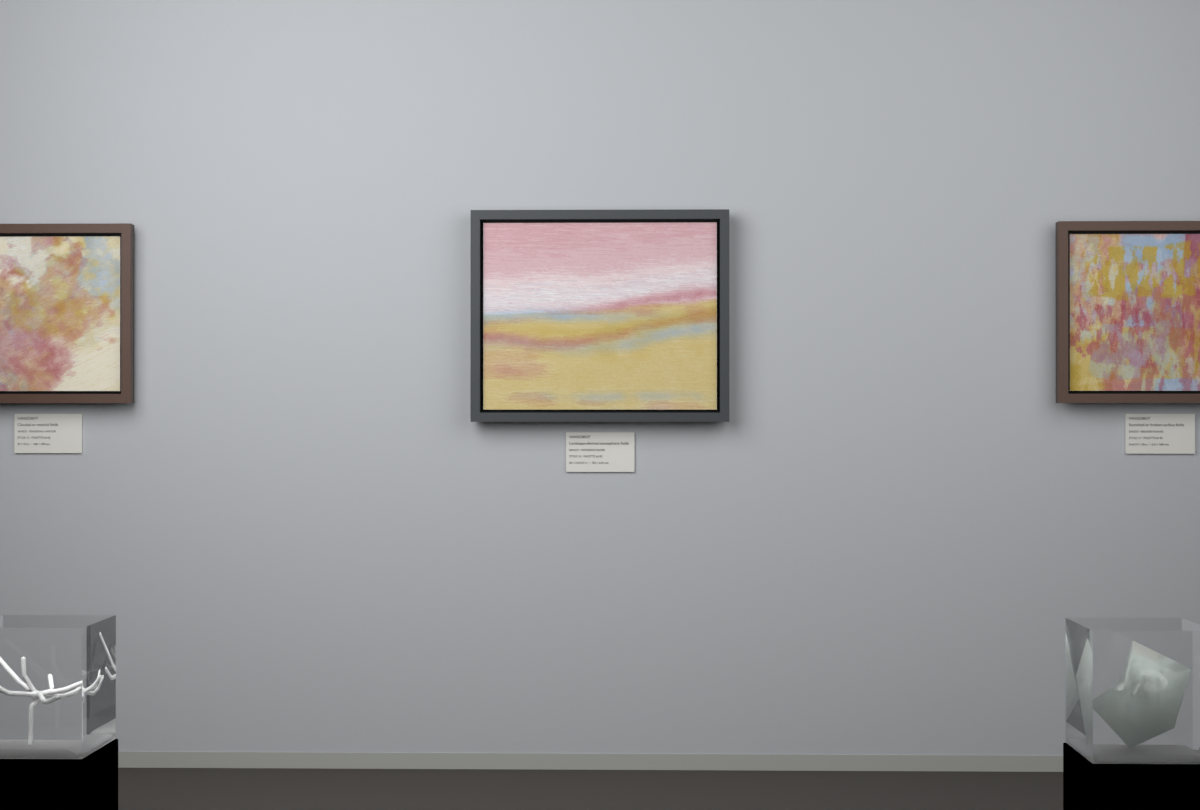 Receding Shore · gallery context room view