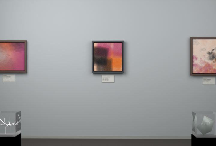 Tall Passages — Layered translucent fields, palette 144