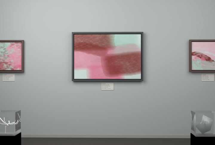 Cross-Current Planes — Layered translucent fields, palette 147