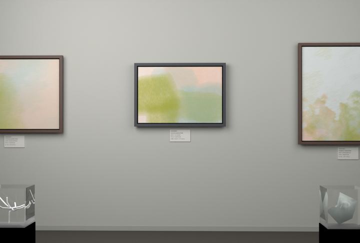 Tall Passages — Layered translucent fields, palette 150