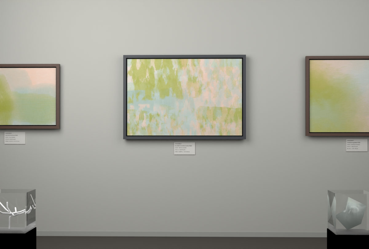 Vertical Scrapes · gallery context room view