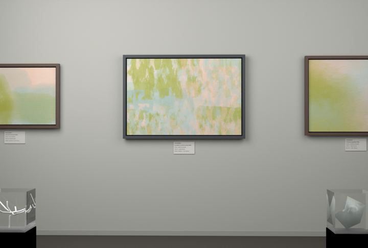 Vertical Scrapes — Scumbled or broken-surface fields, palette 150