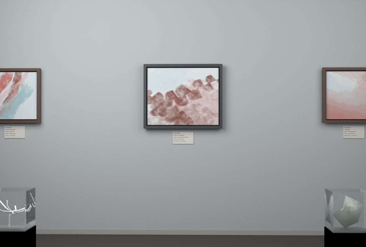 Botanical Ginkgo Rain · gallery context room view